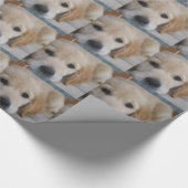 Schattige Golden Retrievers Cadeaupapier (Hoek)
