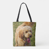 Schattige Goldendole Dog Tote Bag (Achterkant)