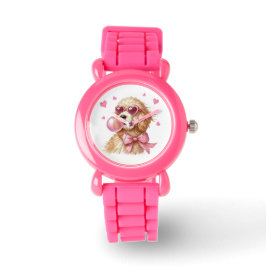 Schattige Goldendoodle Kinderen Watch Horloge