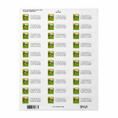 Schattige golfbal Fijne Thanksgiving Etiket (Full Sheet)