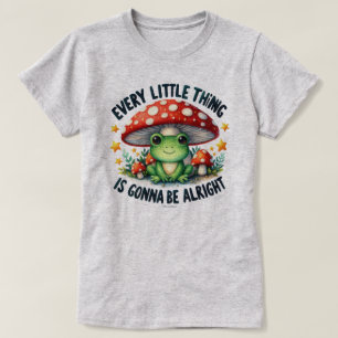 Schattige Gonna Be Alright Frog Graphic Quote T-sh T-shirt