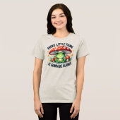 Schattige Gonna Be Alright Frog Graphic Quote T-sh Tri-Blend Shirt (Voorkant volledig)