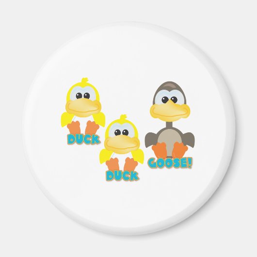 Schattige Goofkins eend eend gans Magneet (Voorkant)