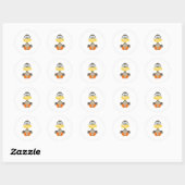 Schattige Goofkins gans Ronde Sticker (Vel)