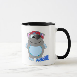 Schattige Goofkins nijlpaard piraat Mok