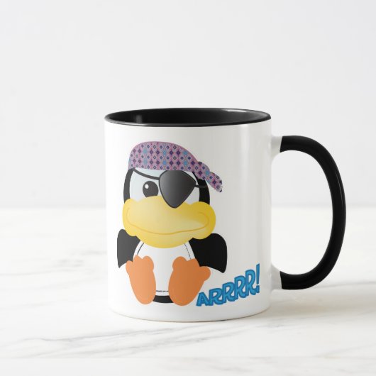 Schattige Goofkins pinguïn piraat Mok (Rechts)