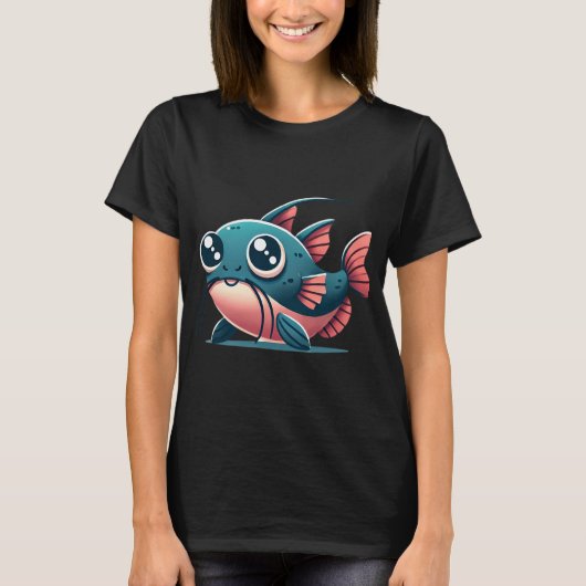 Schattige Goonch Meerval T-shirt (Voorkant)