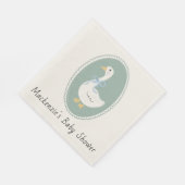 Schattige  Goose Baby shower Servet (Hoek)