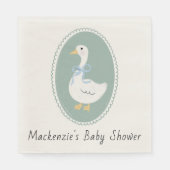 Schattige  Goose Baby shower Servet (Voorkant)