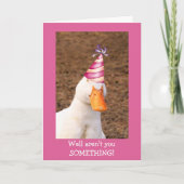 Schattige Goose Party Pet Verjaardag Kaart (Voorkant)