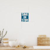 Schattige Gootsteen Stim Neurodivergent Normalisee Poster (Keuken)
