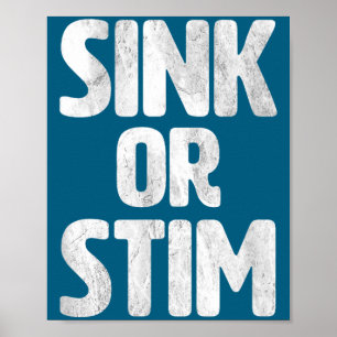Schattige Gootsteen Stim Neurodivergent Normalisee Poster