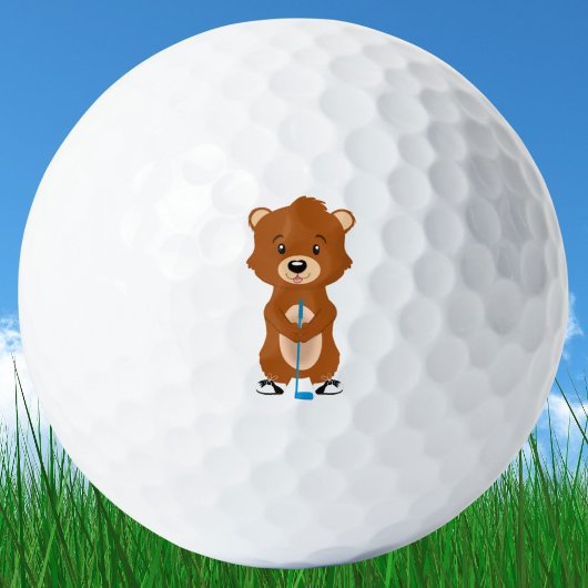 Schattige Gopher met Golfclub Golfballen