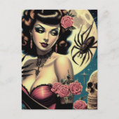 Schattige  Gothic Meisje Briefkaart (Voorkant)