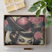 Schattige Gothic Meisje Tissuepapier (Geschenk)