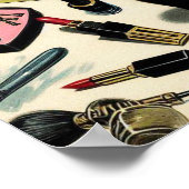 Schattige Gothic Pin Up Poster (Hoek)