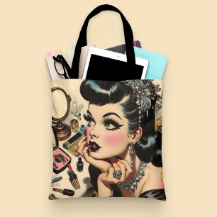  Schattige Gothic Pin Up Tote Bag