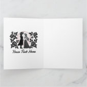 Schattige gothische emo-kinderen zoenen op Valenti Kaart (Binnen)