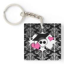 Schattige Gotisch romantisch afstuderen schedel da