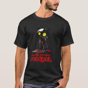 Schattige Gotische Kat - Lucifer Satanisch T-shirt