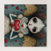 Schattige Gotische Valentijn Doll Legpuzzel (Horizontaal)