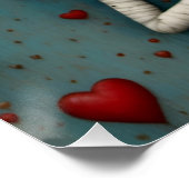 Schattige Gotische Valentijn Doll Perfect Poster (Hoek)