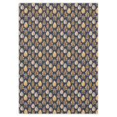 Schattige Goud/Blauw Herfstbladeren Tafelkleed (Voorkant)