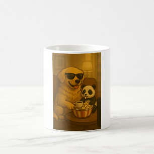 Schattige Goud Retriever en Panda Koffiemok