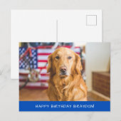 Schattige Goud Retriever Hond Briefkaart (Voorkant / Achterkant)