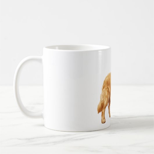 Schattige Goud Retriever Hond Koffiemok (Links)