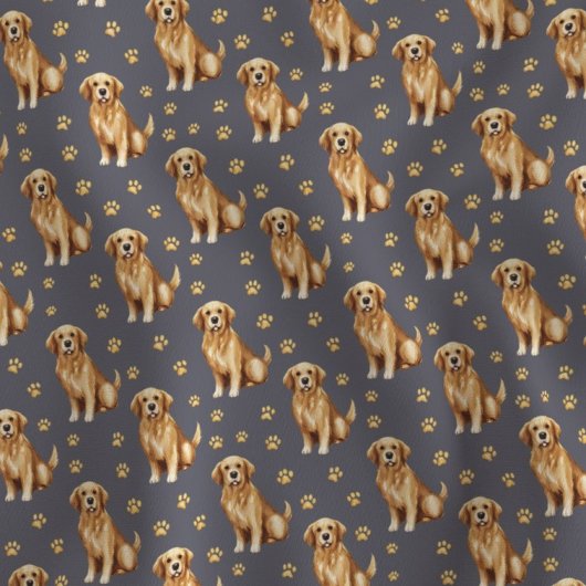 Schattige Goud Retriever Hond Stof