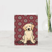 Schattige Goud Retriever Kaart (Voorkant)
