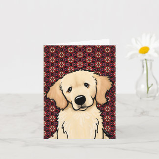 Schattige Goud Retriever Kaart
