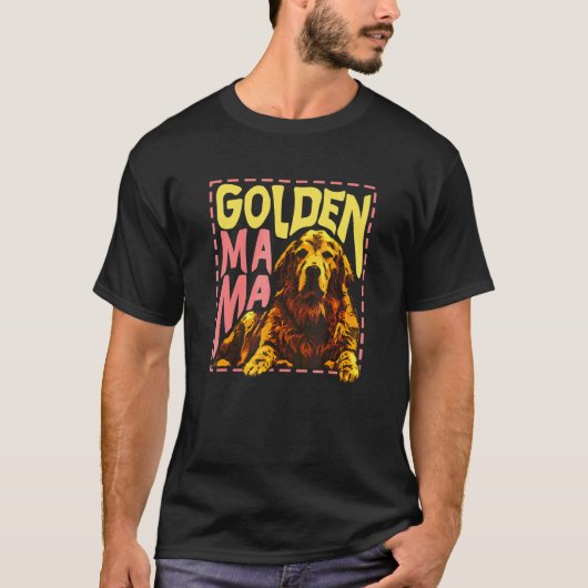 Schattige Goud Retriever Mama T-shirt (Voorkant)