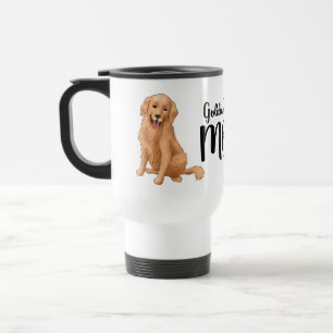 Schattige Goud Retriever Moeder Cadeau Cartoon Pup Reisbeker