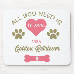 Schattige Goud Retriever Moeder Schattige Puppy Ho Muismat