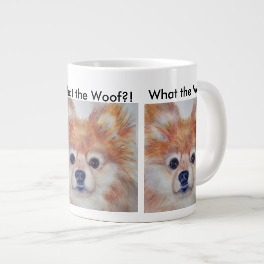 SCHATTIGE GOUDE POMERANIËR GROTE KOFFIEKOP (Voorkant rechts)