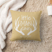 Schattige Gouden Baby Jongen Kleine Man Cave Geboo Kussen (Deken)