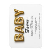 schattige gouden ballon leuk baby shower om het te magneet (Verticaal)