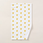 Schattige gouden harten bad handdoek (Handdoek)