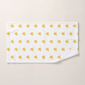 Schattige gouden harten bad handdoek (Handdoek)