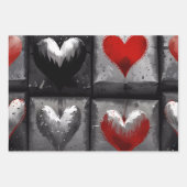 Schattige gouden harten inpakpapier vel (Voorkant 3)