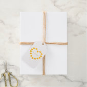 Schattige gouden harten moderne aangepaste Valenti Cadeaulabels (Met Koord)