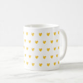 Schattige Gouden Hartjes Koffiemok (Voorkant rechts)
