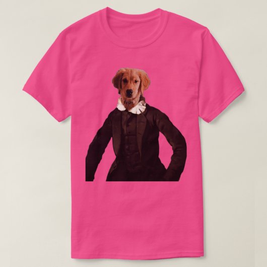 schattige gouden honkpuppy Distinguing Royal Dog T-shirt (Design voorkant)