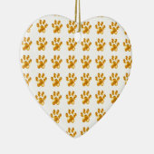 Schattige Gouden Pootjes Keramisch Ornament (Rechts)