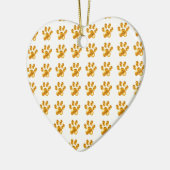 Schattige Gouden Pootjes Keramisch Ornament (Links)