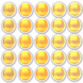 Schattige gouden punt Sticker set (Voorkant)