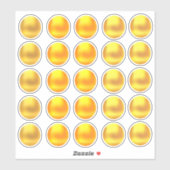 Schattige gouden punt Sticker set (Vel)
