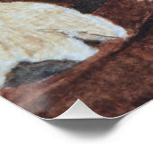 schattige gouden puppy dog portret kunst perfect poster (Hoek)